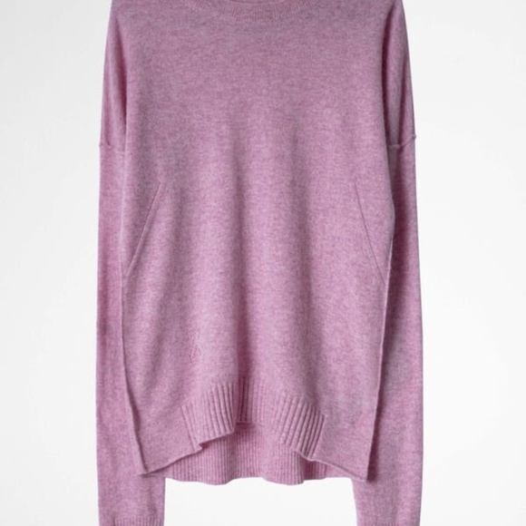 ZADIG & VOLTAIRE Cici Patch Sweater  100 % Cashmere size XS - Picture 9 of 9